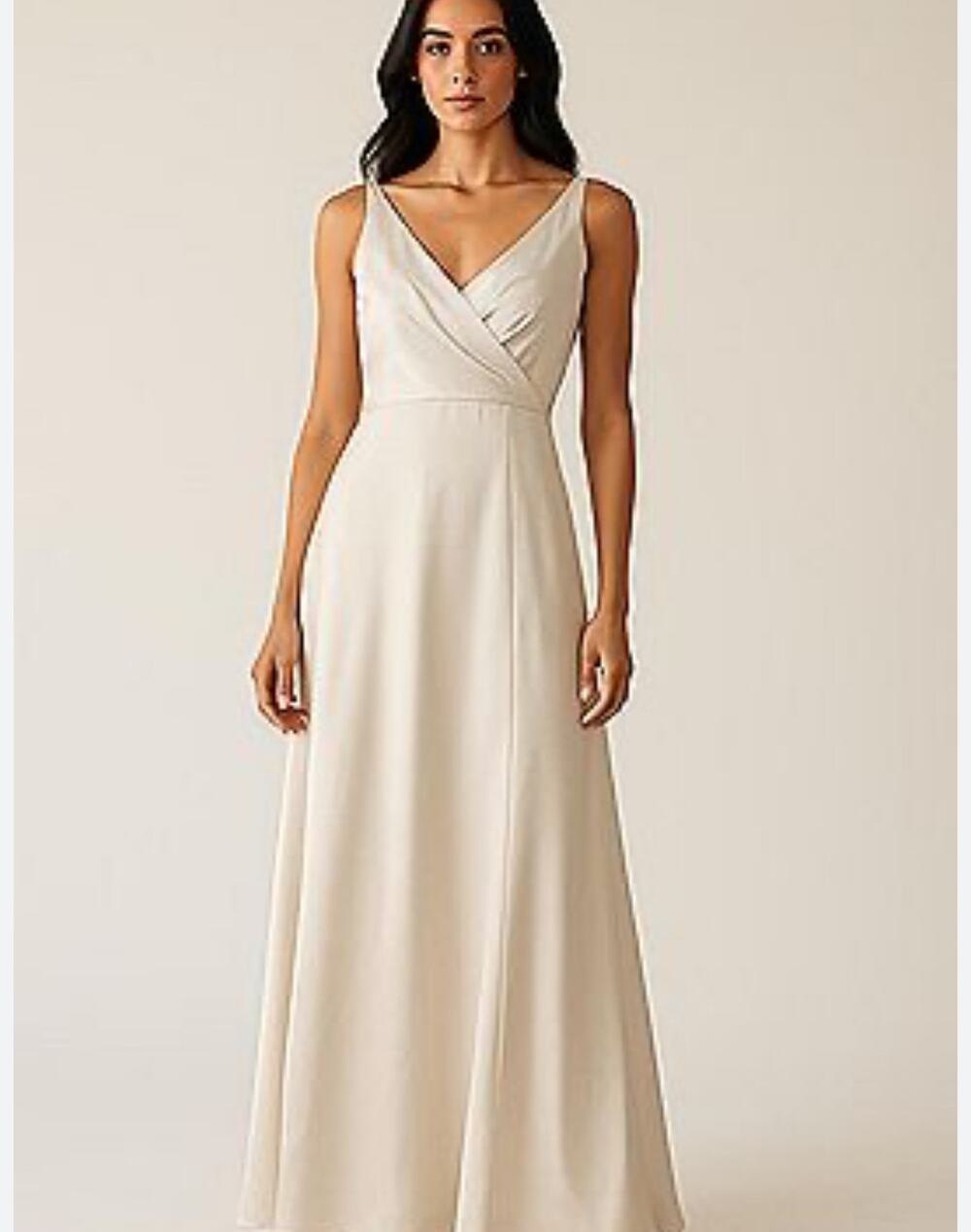 Jenny Yoo Collection V Neck Full Length Bridesmaid Dress 14